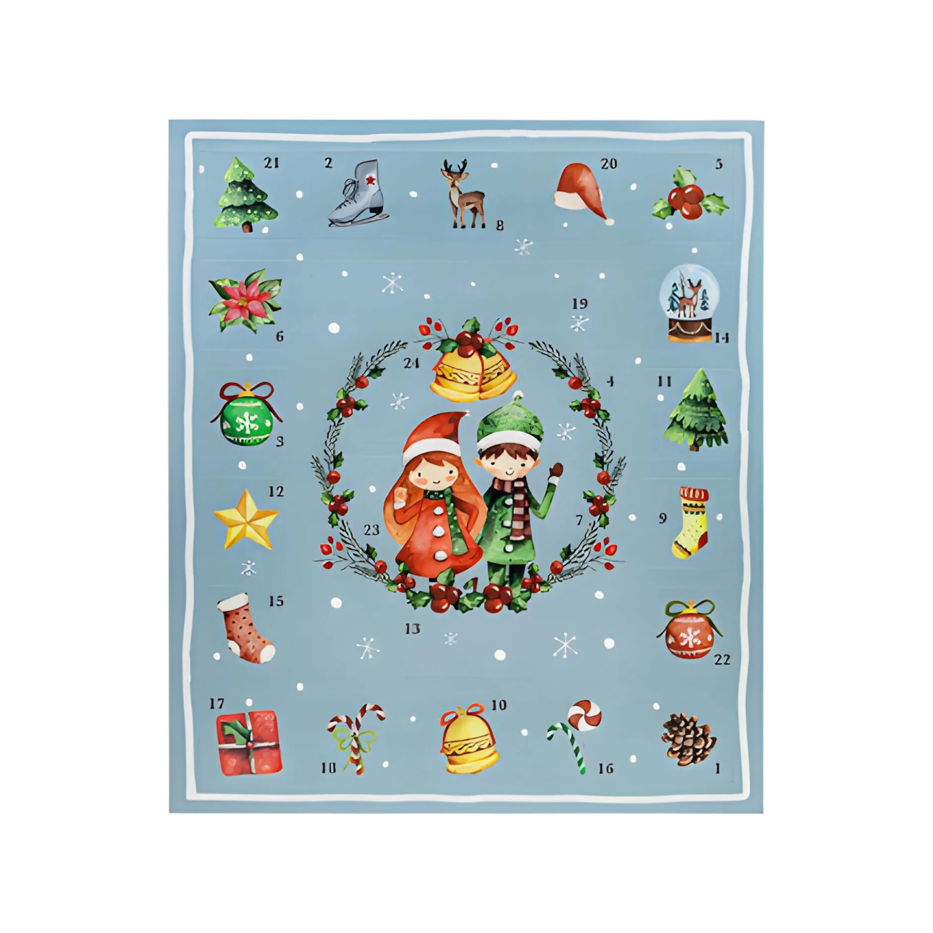 Adventskalender zum Befüllen, 31 x 38 cm