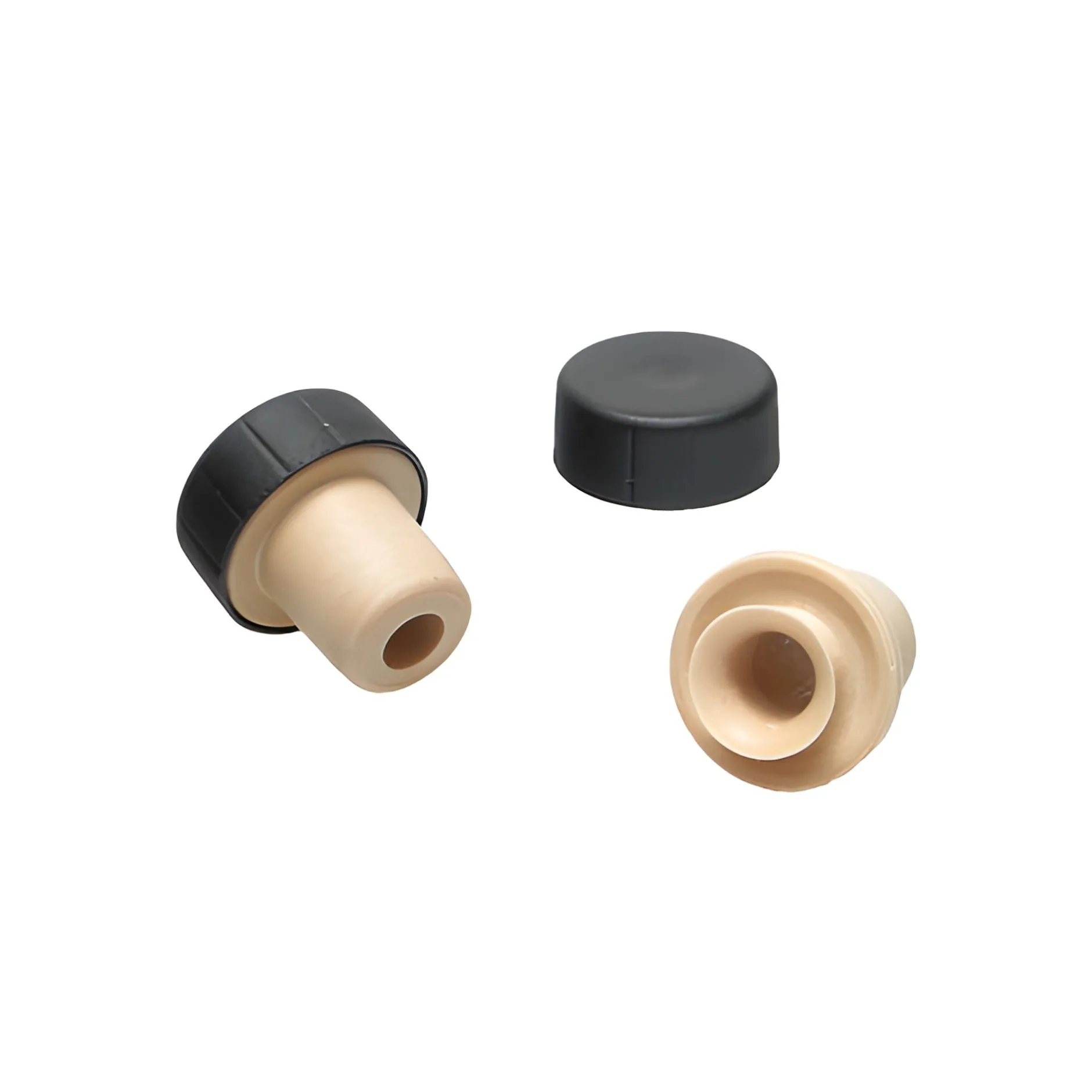 Ausgießerkorken Kunststoff 18 mm mit Kappe