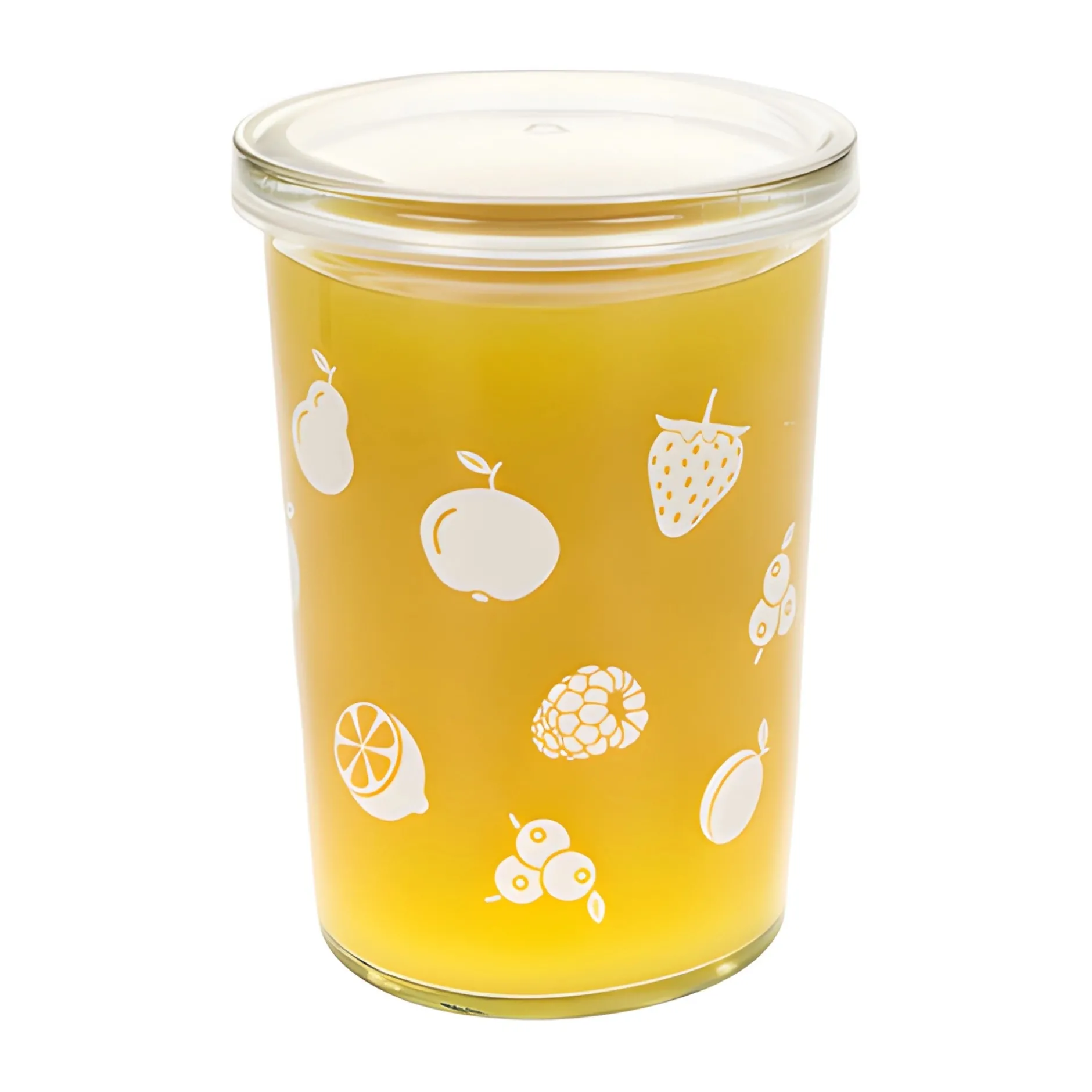 Becherglas 150 ml 'Obst weiß'