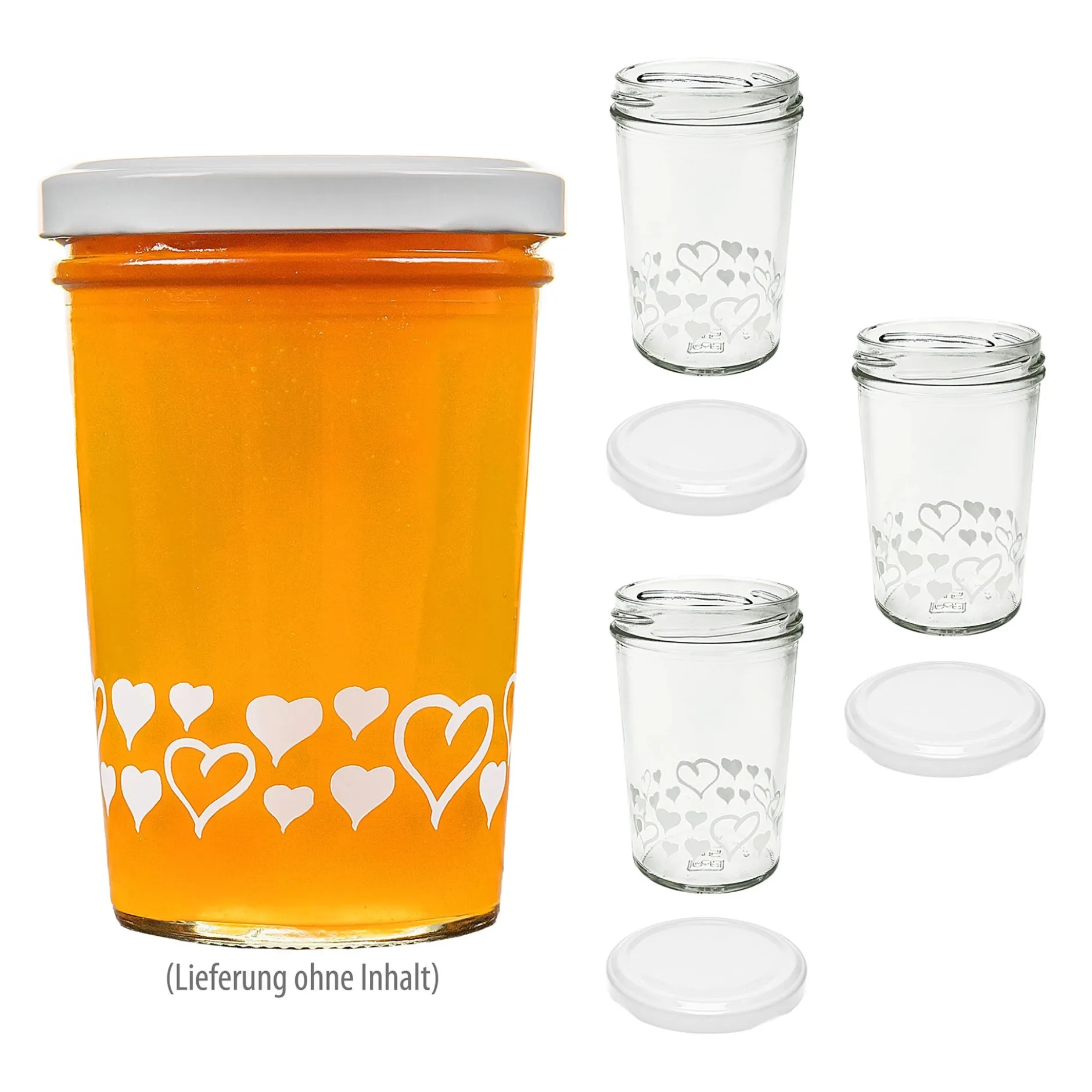 Becherglas 150 ml TO 66 'Herzen', 4er Set