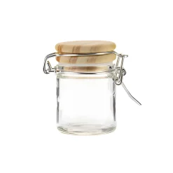 Bügelglas 45 ml mit Holzdeckel