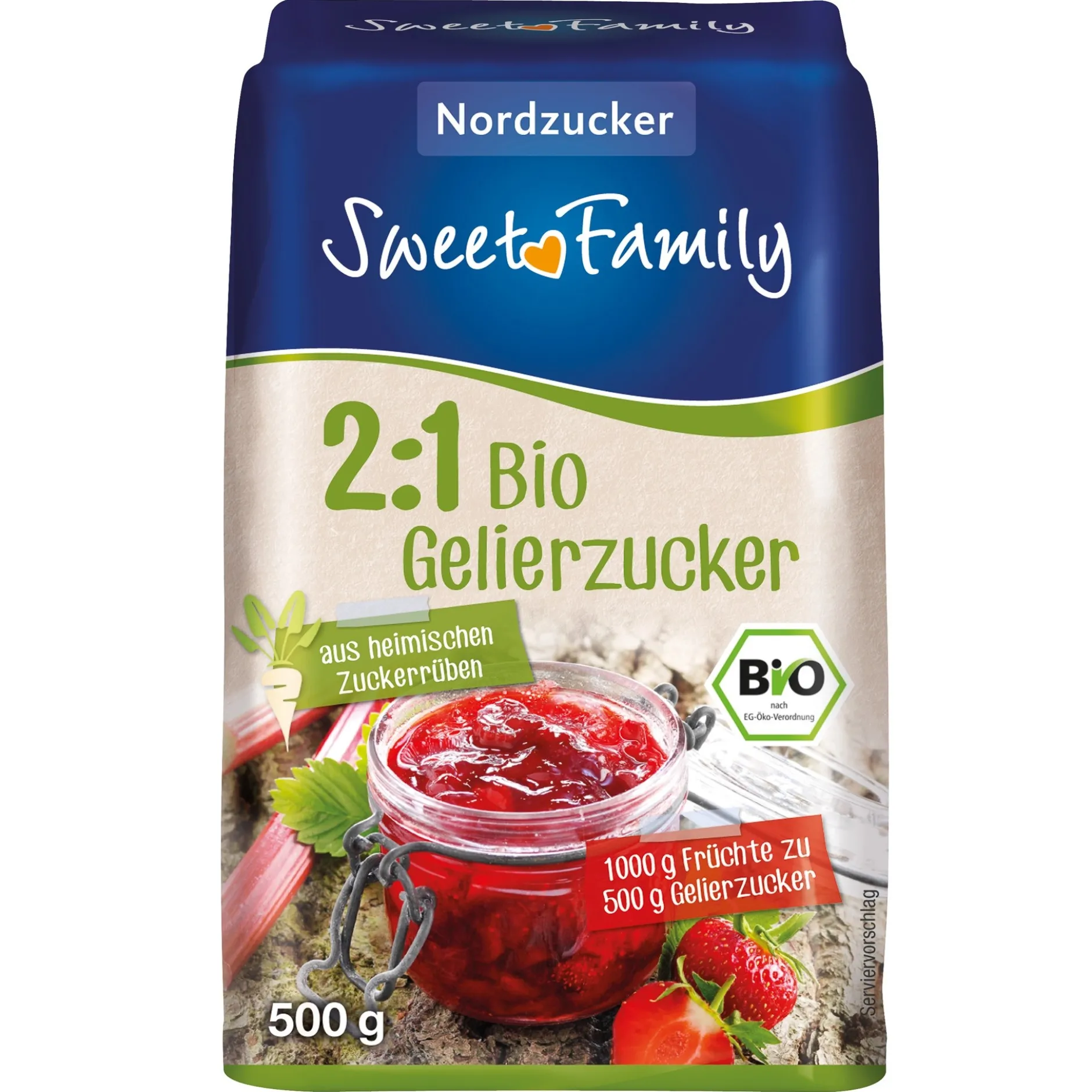 Bio-Gelierzucker 2:1, 500 g