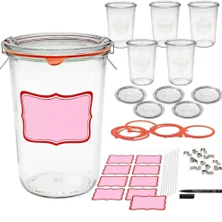 Brot und Kuchen im WECK-Glas 3/4 Liter, 6er Set