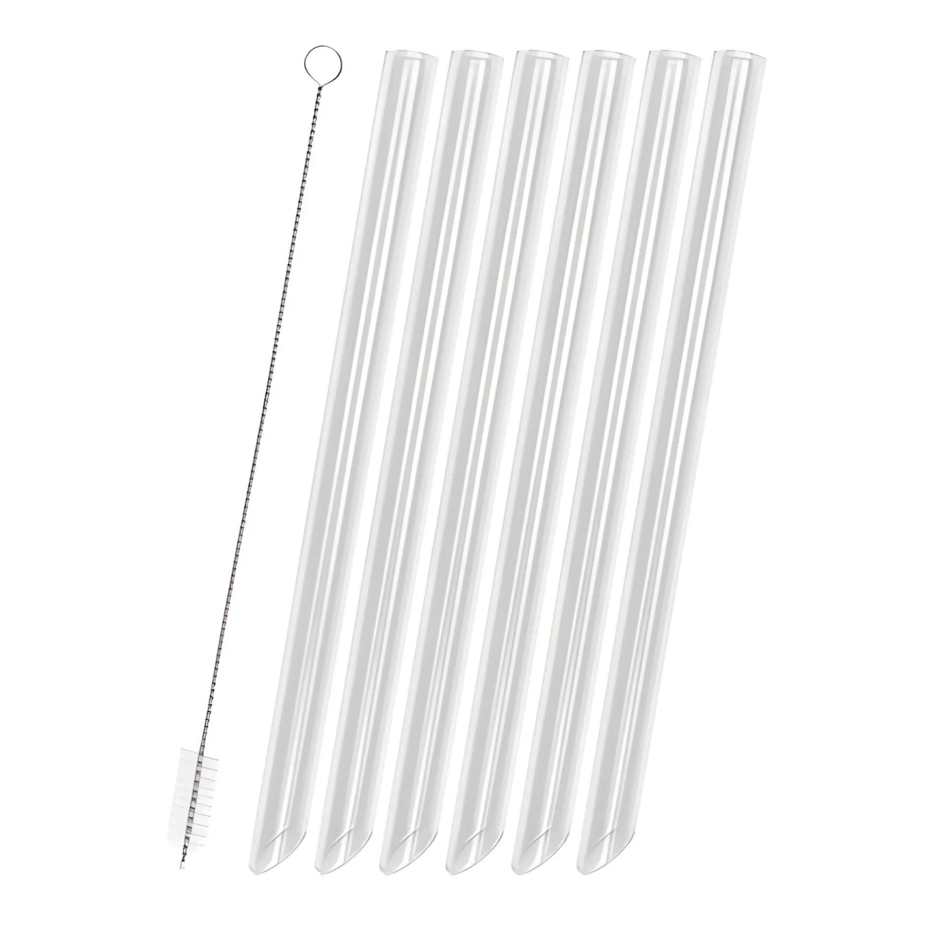 Bubble Tea Glastrinkhalme 21 cm, Ø 14 mm, 6 Stück