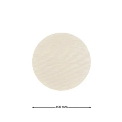 Deckchen 100 mm natur rund