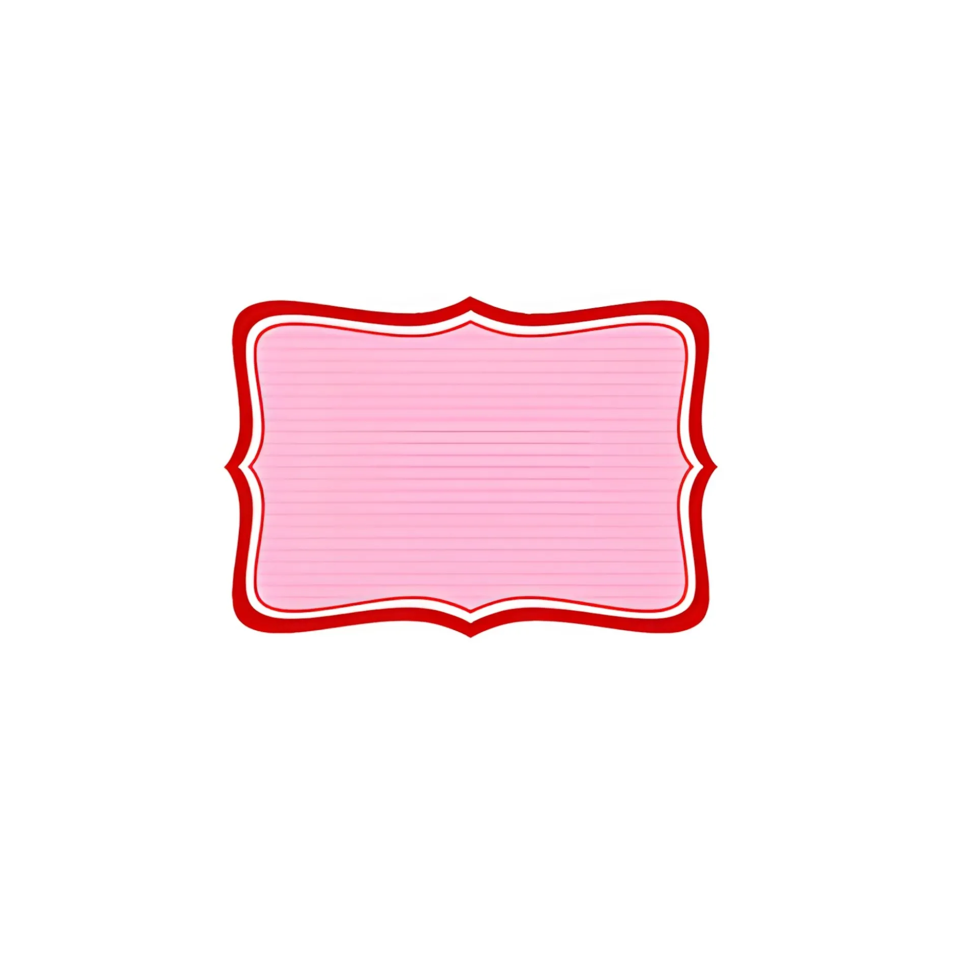 Etiketten 65 x 45 mm rot gestreift, A5, 64 Stück