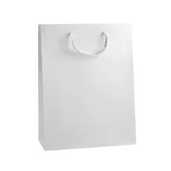 Geschenktüte weiß, mittel