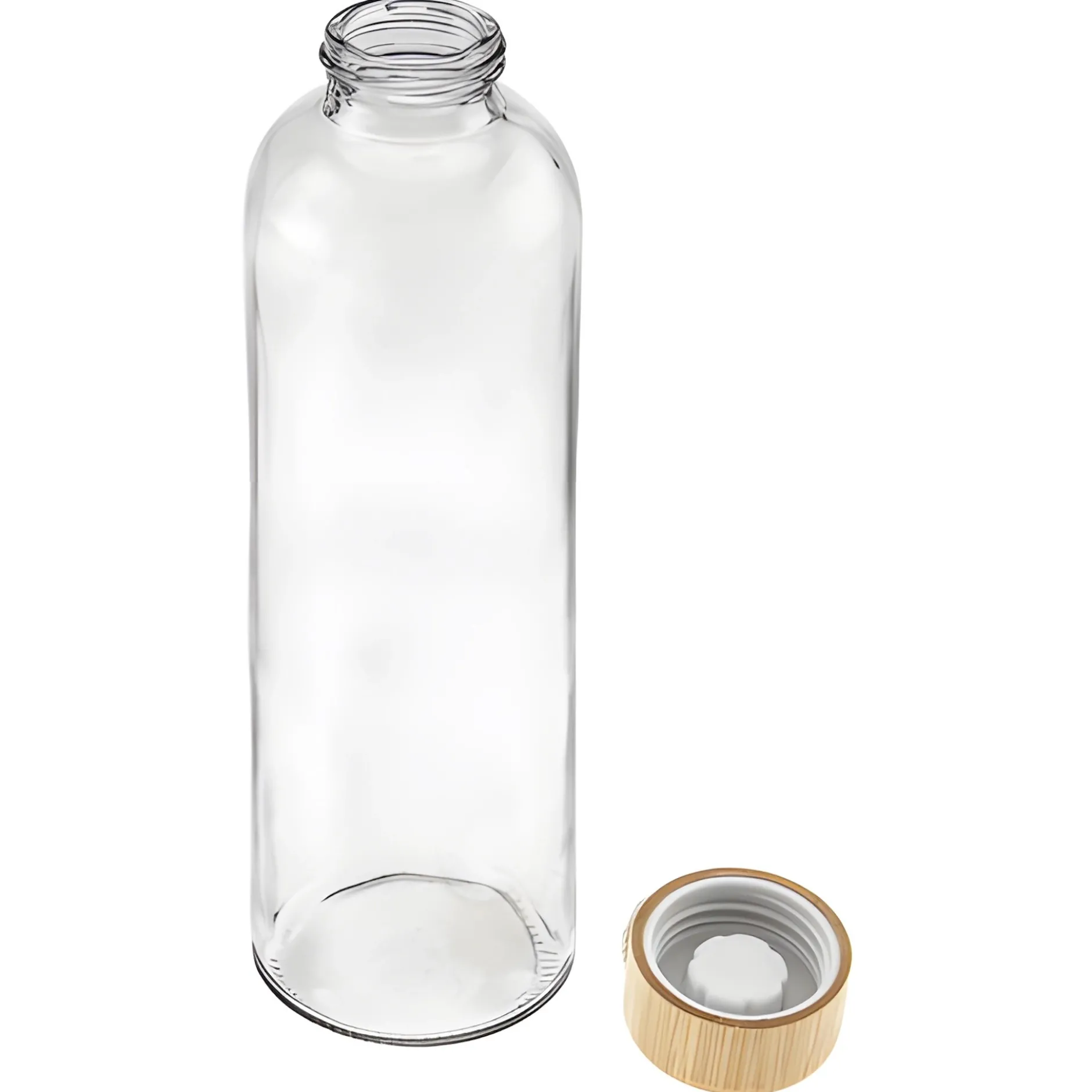 Glasflasche 700 ml mit Bambusdeckel