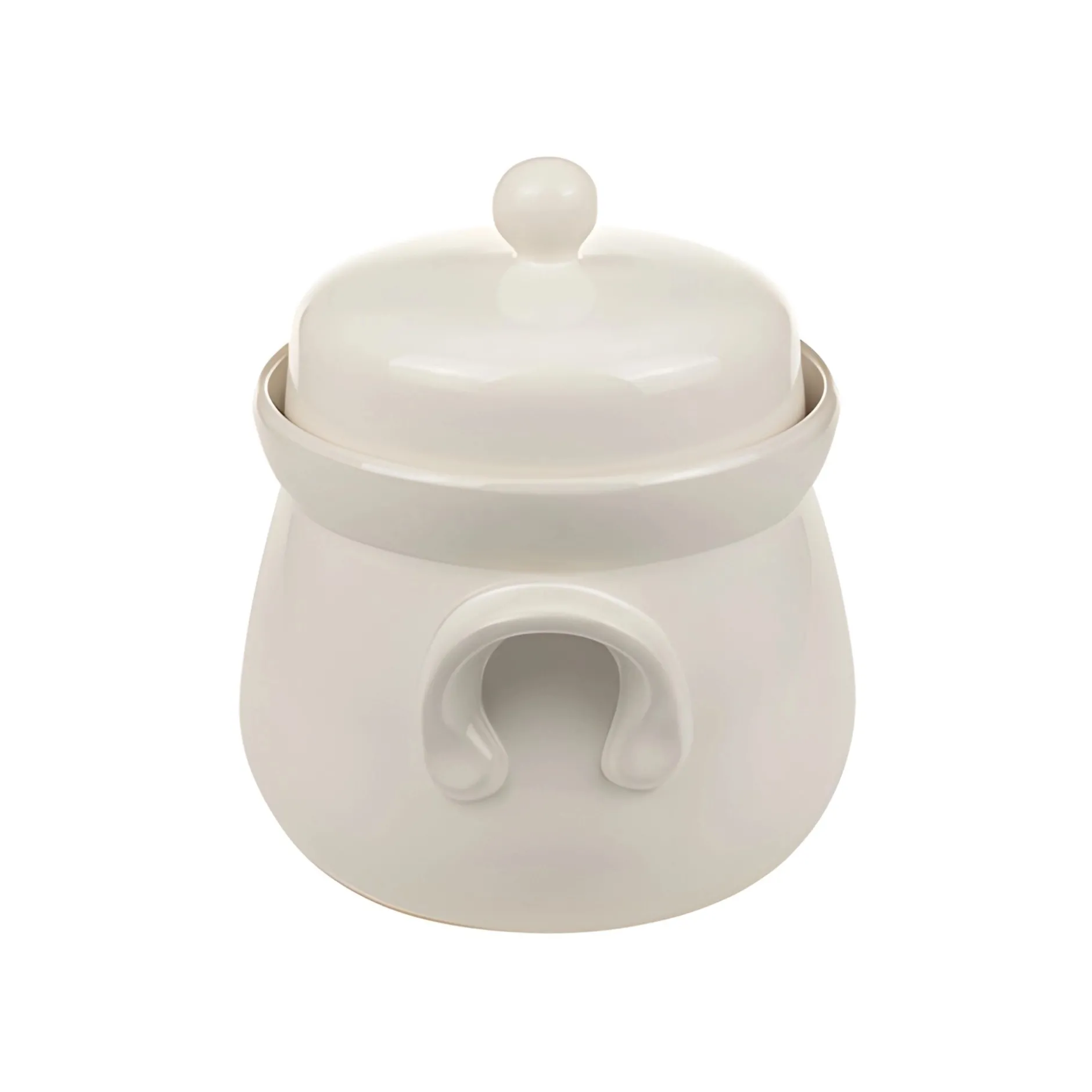 Gärtopf 4 Liter creme-weiß mit Beschwerungssteinen