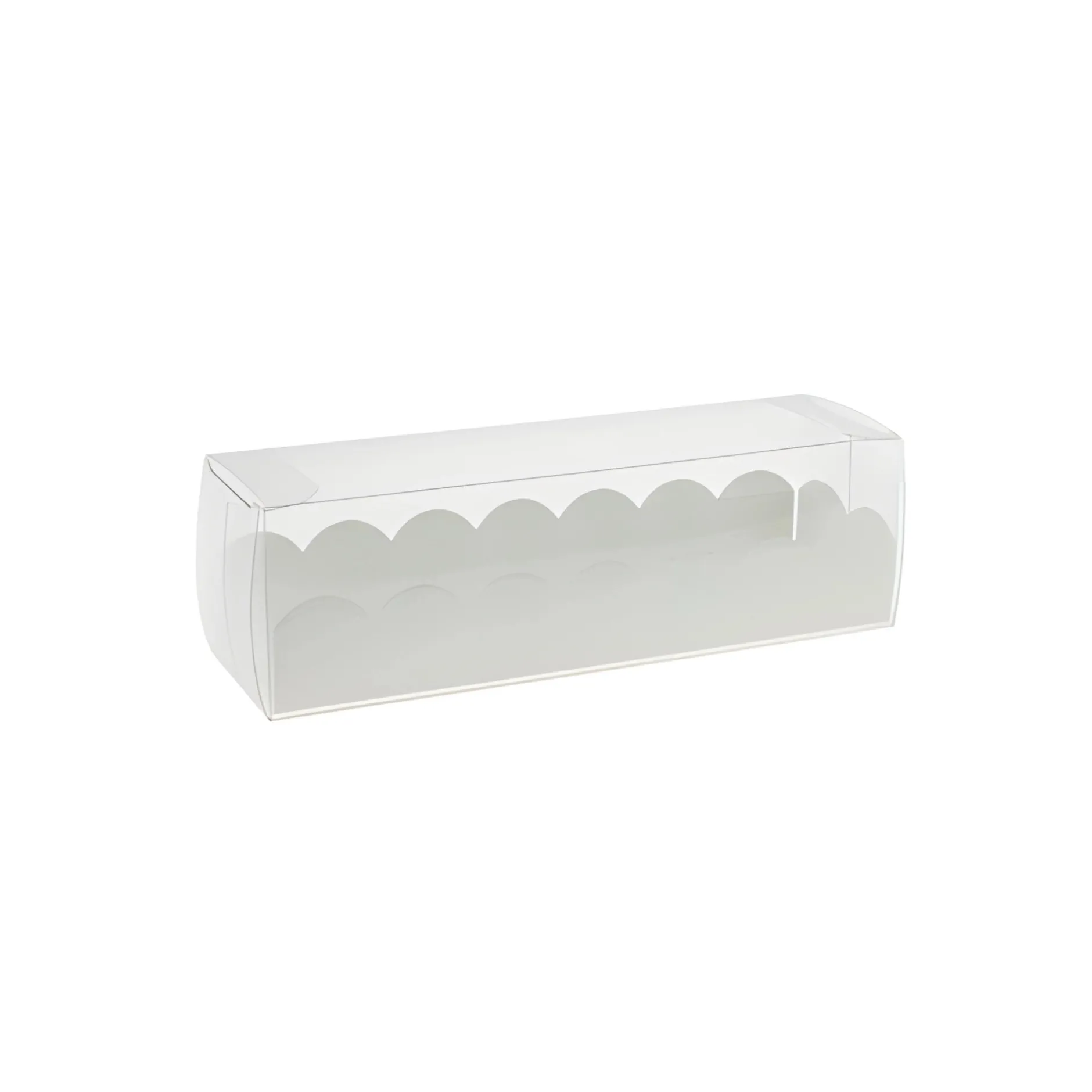 Klarsichtschachtel 160 x 50 x 50 mm mit Einlage weiß