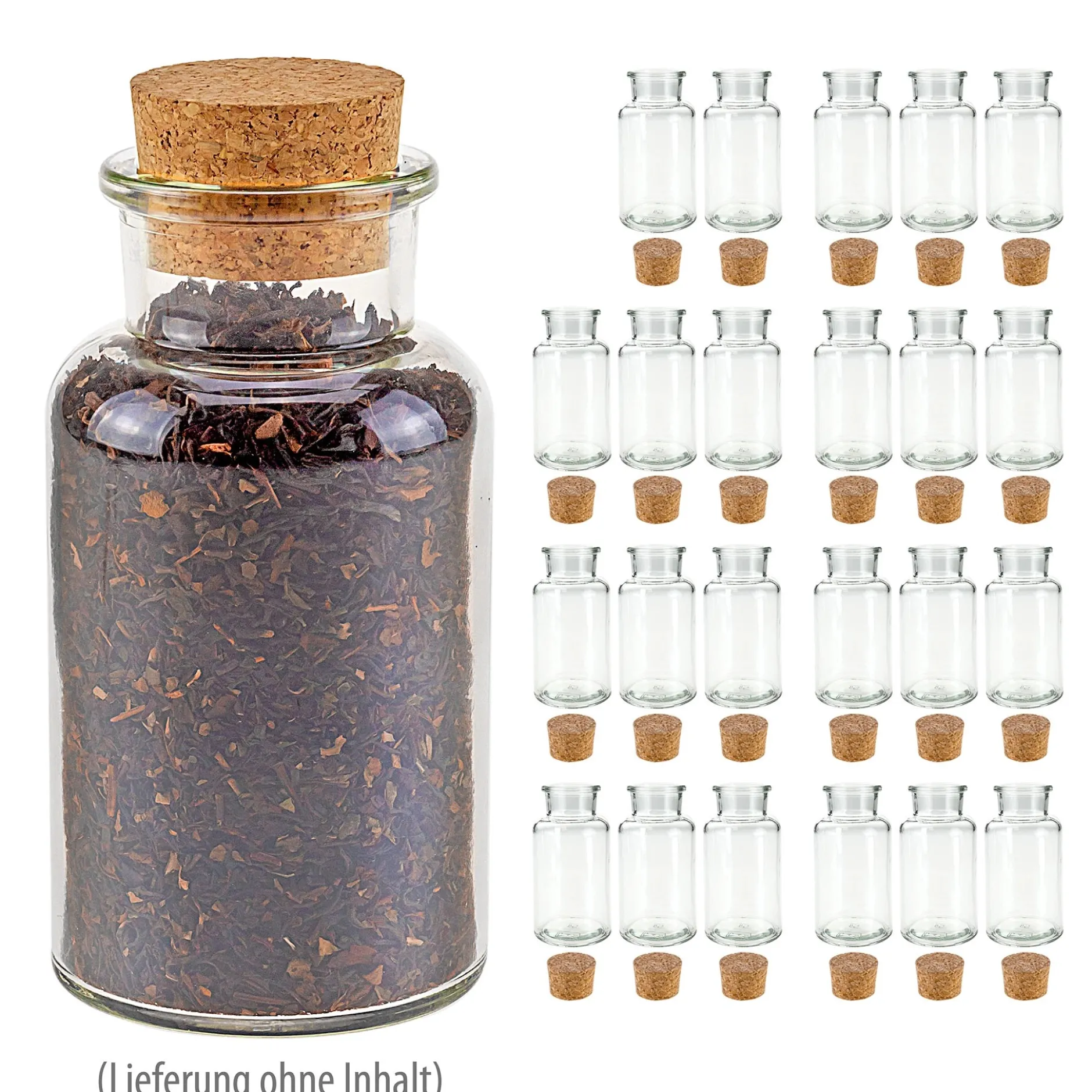 Korkenglas 300 ml, 24er Set