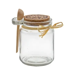 Korkenglas 220 ml mit Holzlöffel
