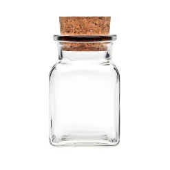 Korkenglas 150 ml quadratisch