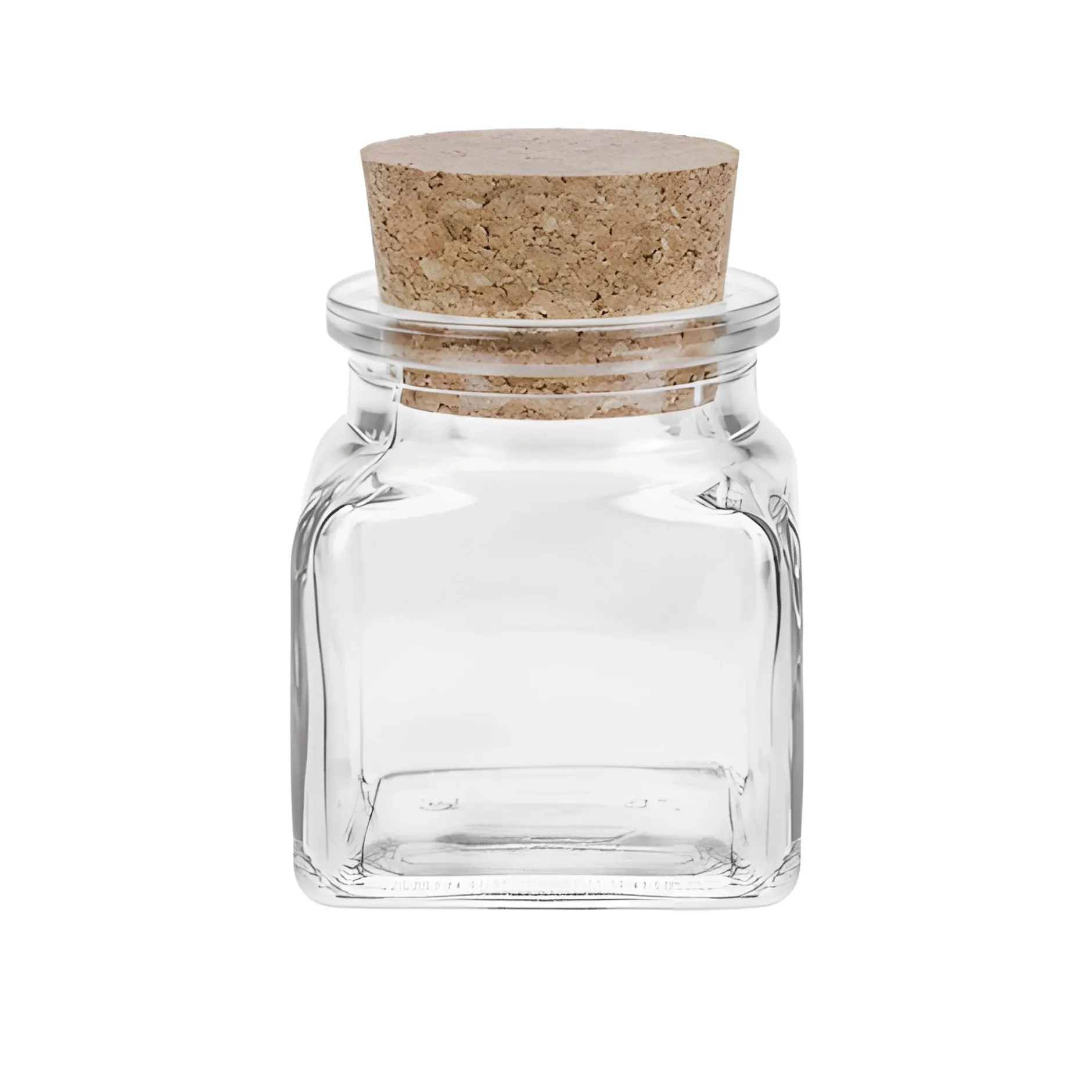 Korkenglas 120 ml quadratisch