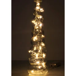 Lichterkette mit 40 LEDs, weiß mit Timer