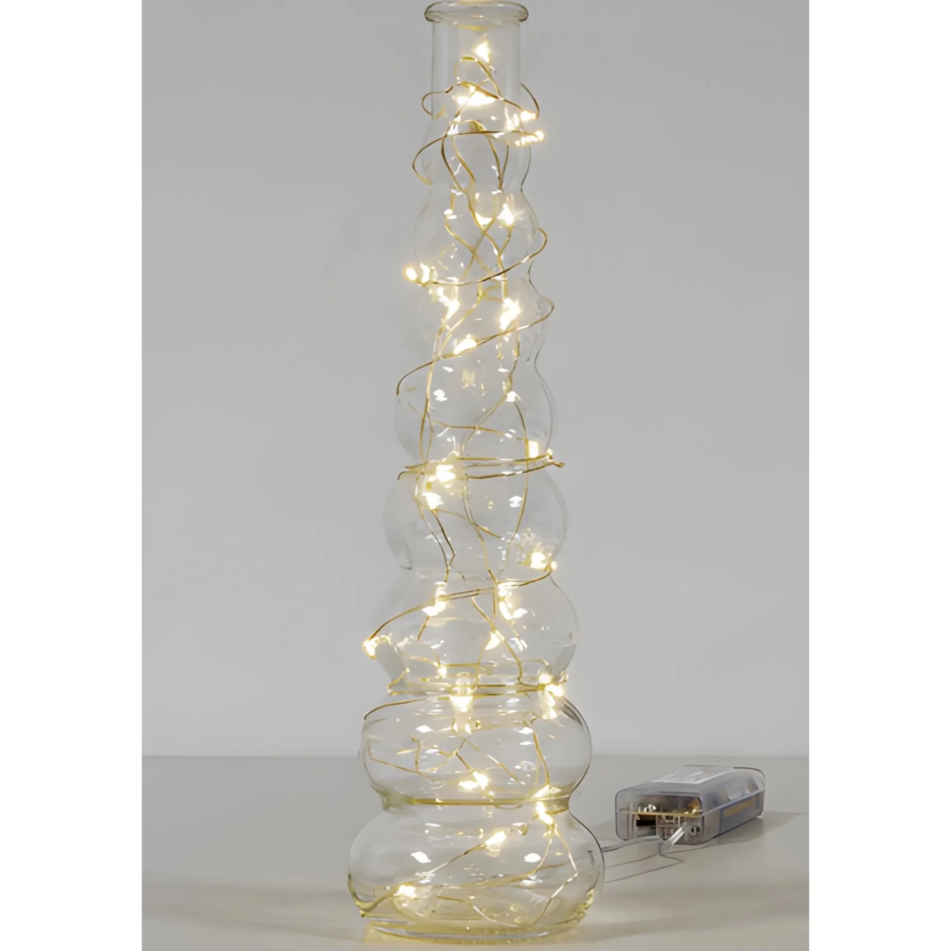 Lichterkette mit 40 LEDs, weiß mit Timer