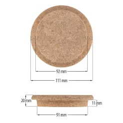 Pilzkorken 91/92 mm, auch für WECK RR 100