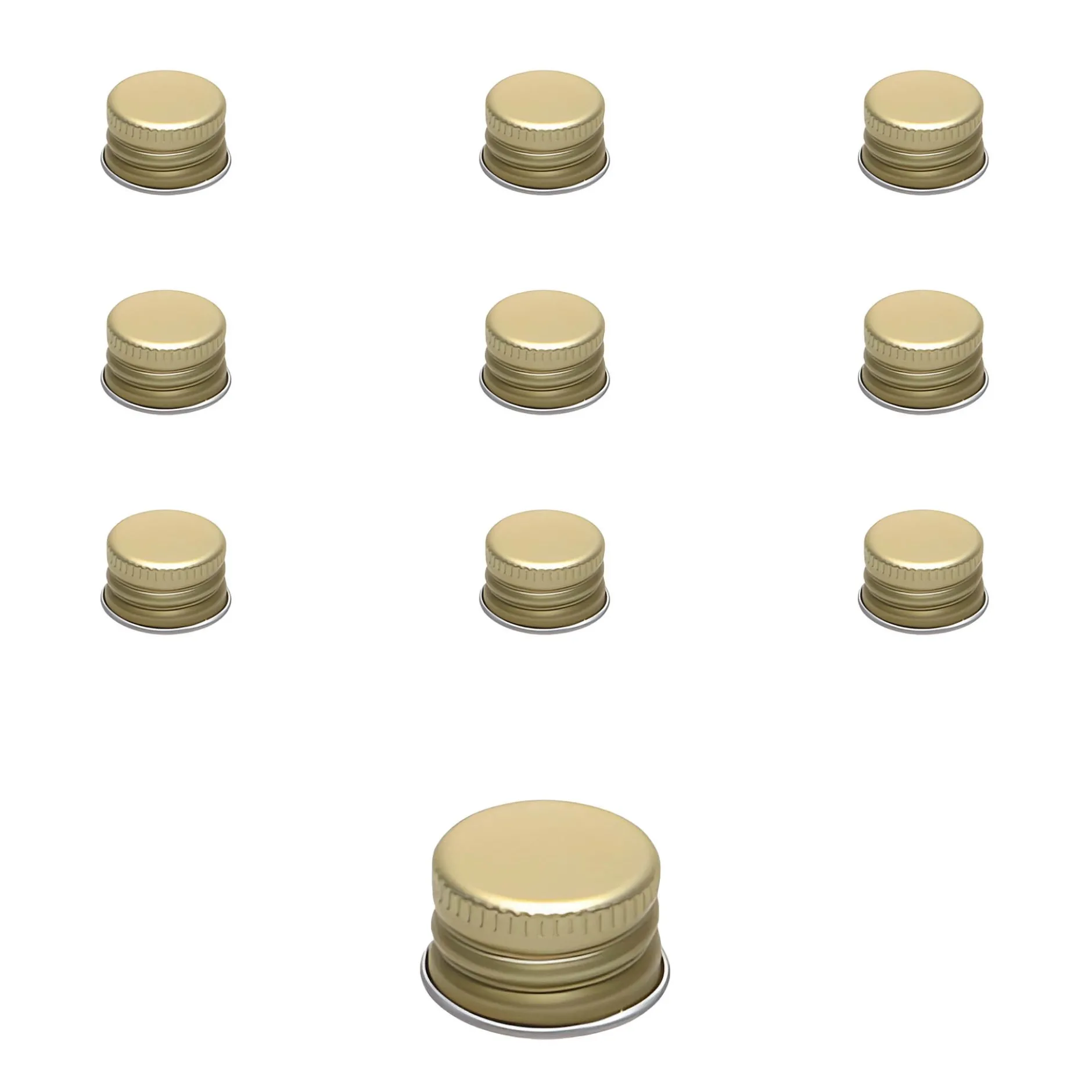 PP 18 gold Aluminium, 10 Stück