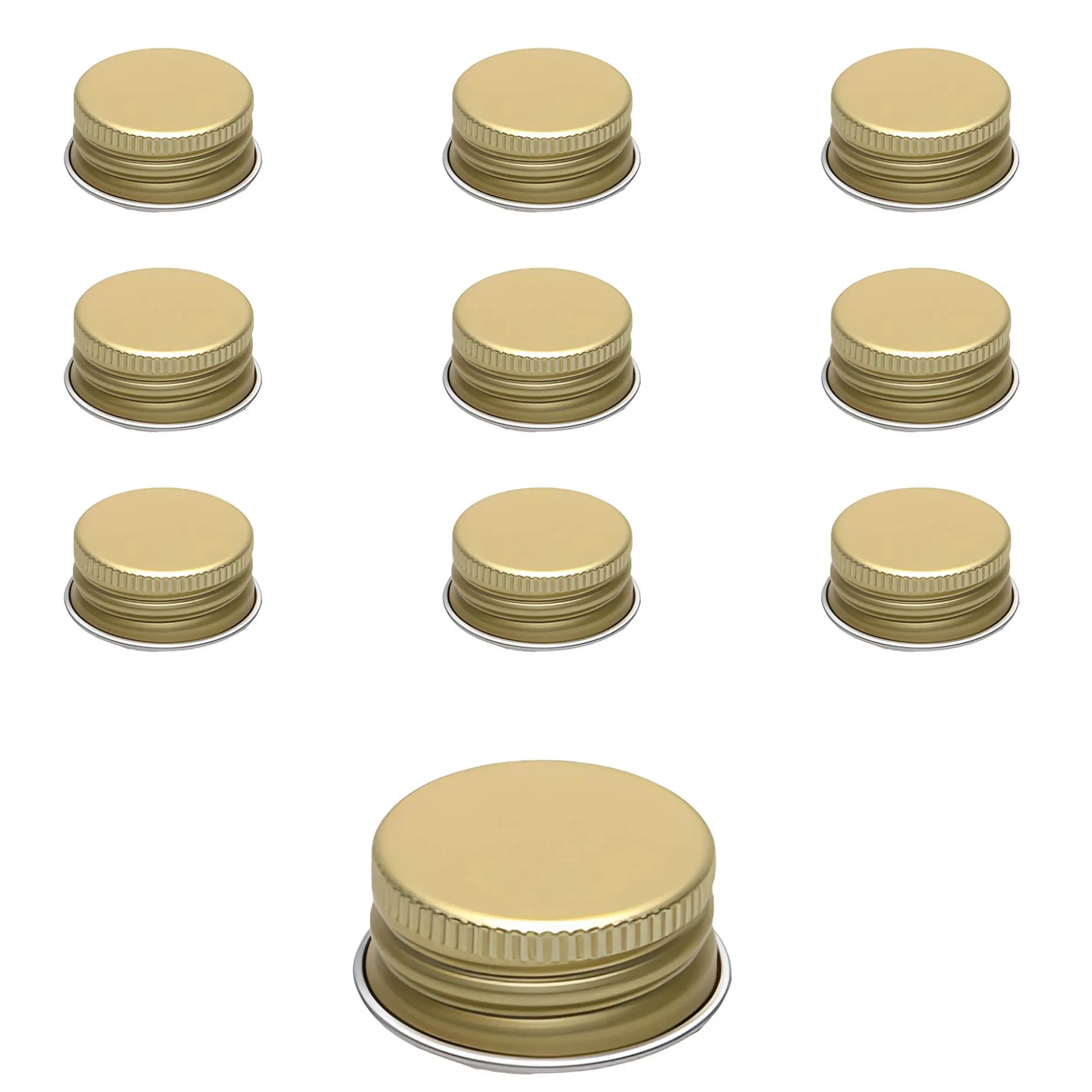 PP 28 gold Aluminium, 10 Stück