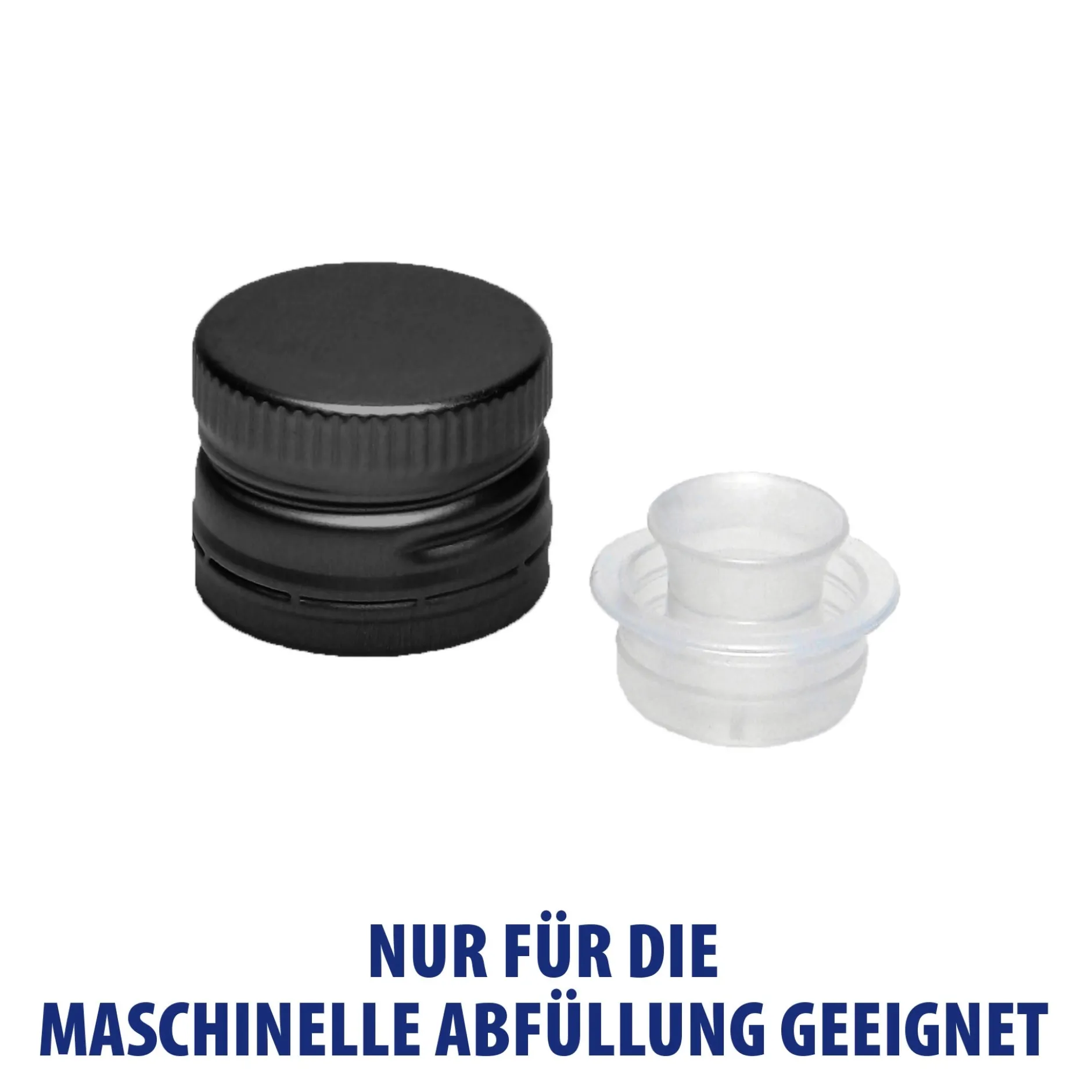 PP 31,5 schwarz Alu. mit Ausgießer und Originalitätsring