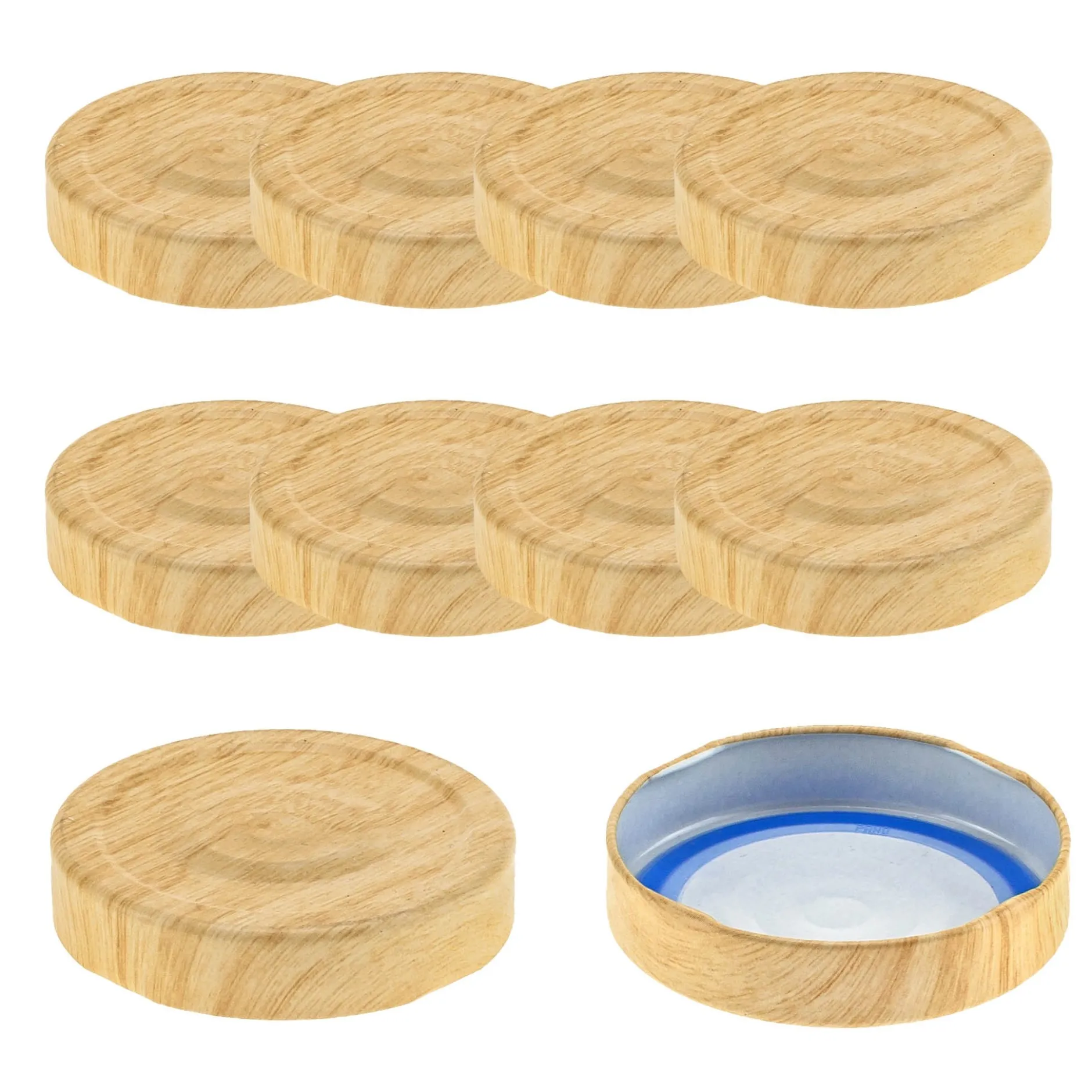 TO 66 Deep Holzdekor matt past. mit Button BLUESEAL, 10 Stück
