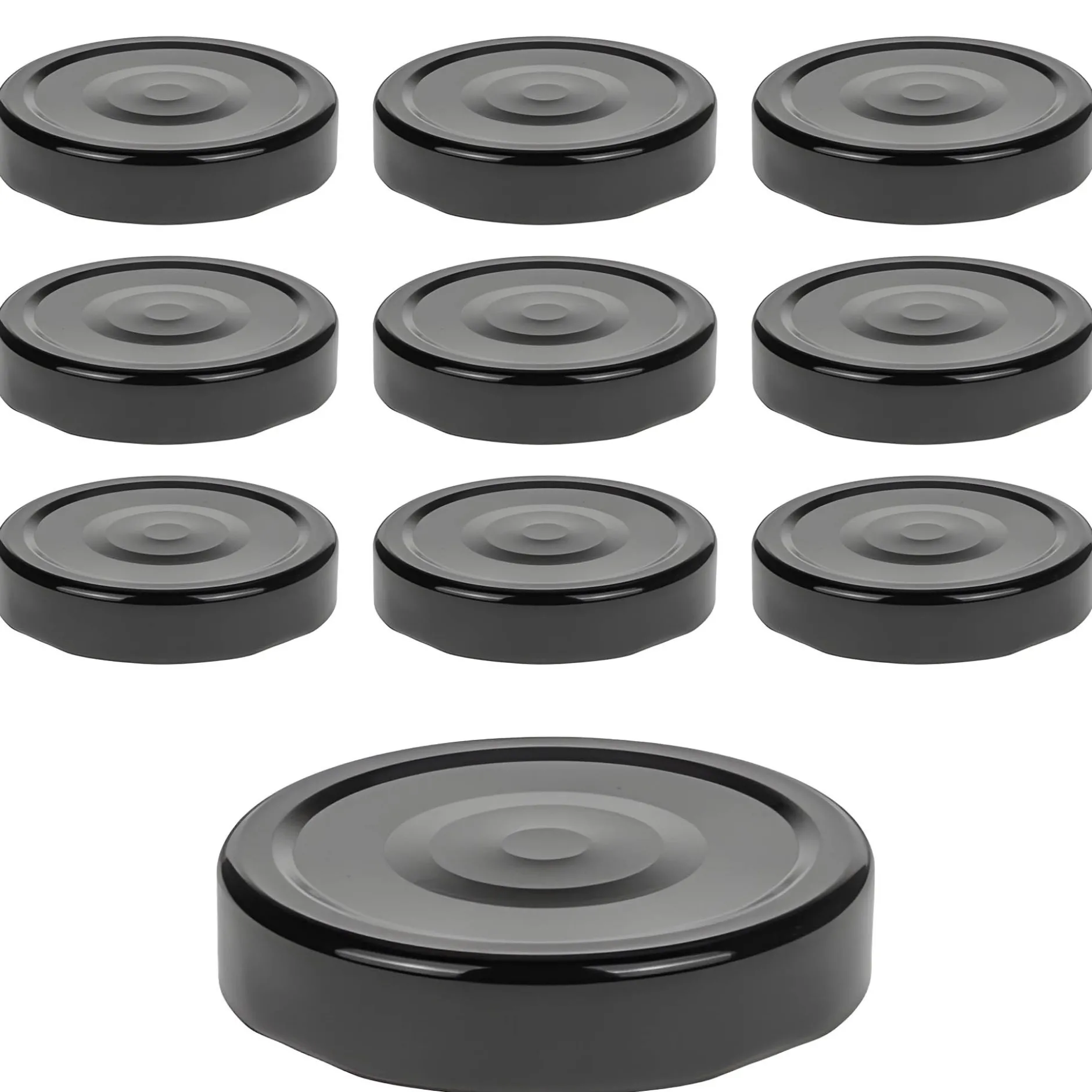 TO 66 Deep schwarz past. mit Button, 10 Stück