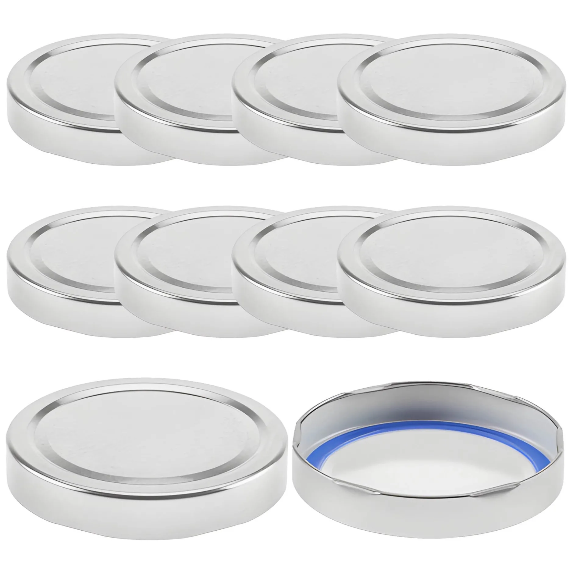 TO 82 Deep silber für Kaltabfüllung BLUESEAL, 10 Stück