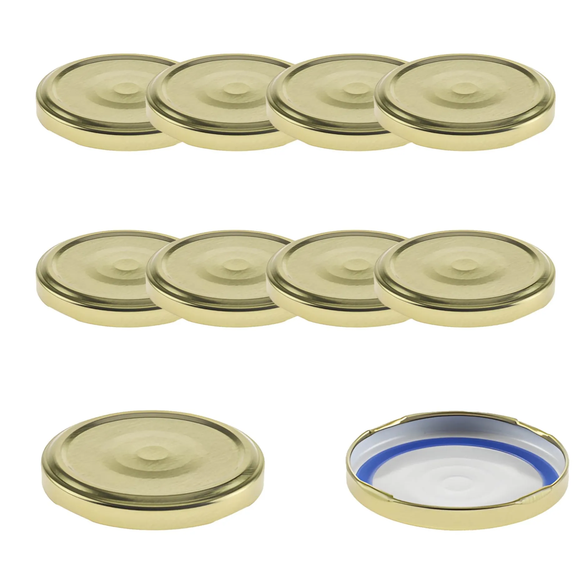 TO 66 gold ster. mit Button BLUESEAL, 10 Stück