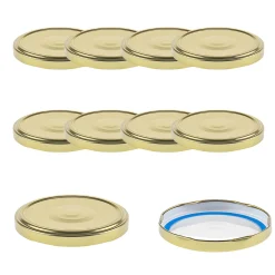 TO 82 gold ster. mit Button BLUESEAL, 10 Stück