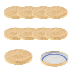TO 70 Holzdekor matt past. mit Button BLUESEAL, 10 Stück