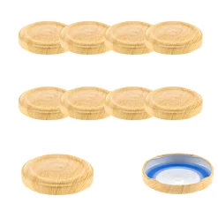TO 48 Holzdekor matt past. mit Button BLUESEAL, 10 Stück