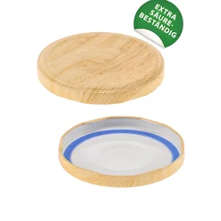 TO 82 Holzdekor matt past. mit Button BLUESEAL, 10 Stück