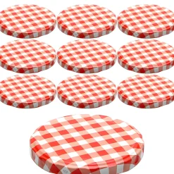TO 82 kariert rot/weiß ster., 10 Stück