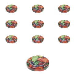 TO 43 Obstdekor past. mit Button, 10 Stück
