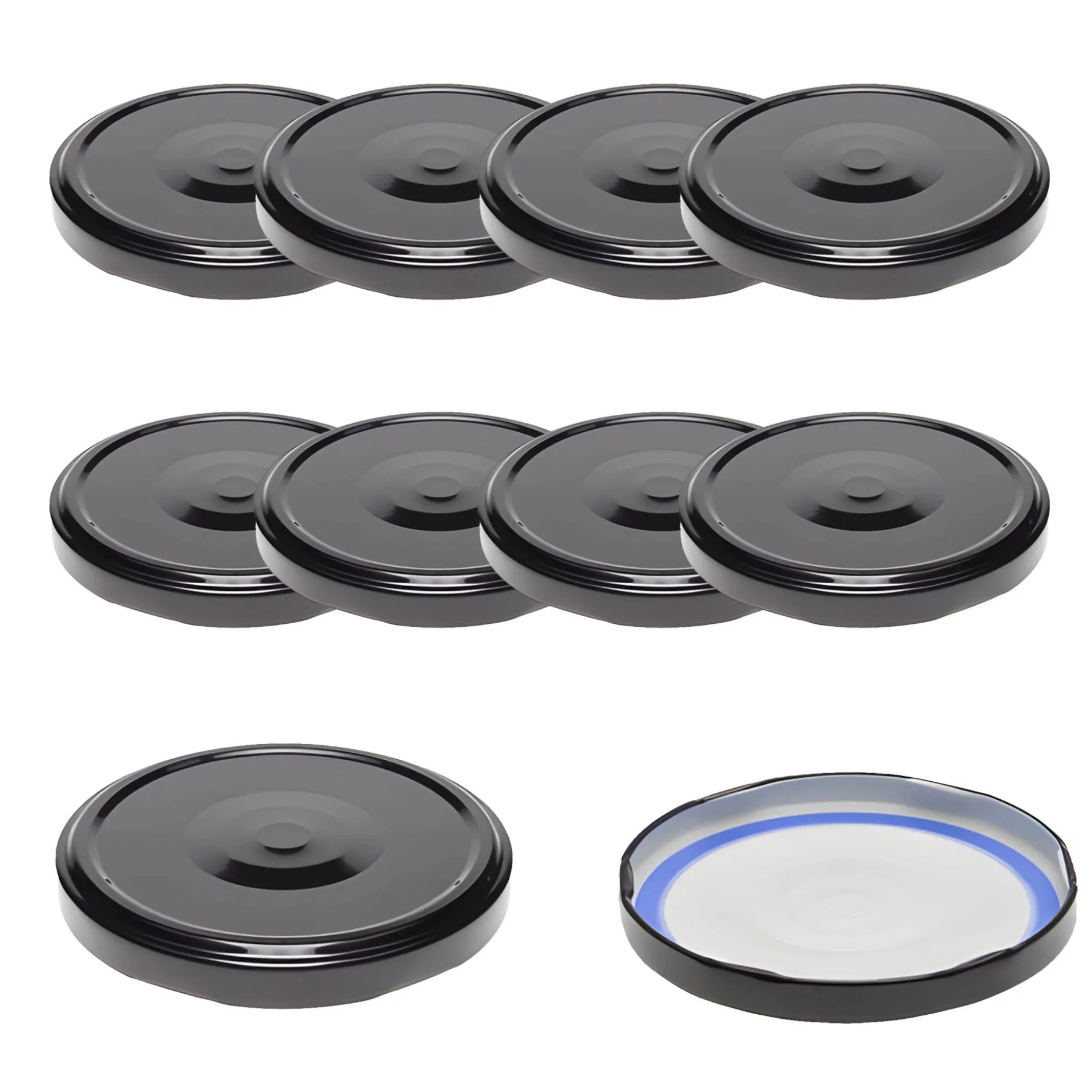 TO 82 schwarz past. mit Button BLUESEAL, 10 Stück