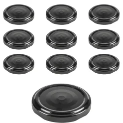 TO 58 schwarz past. mit Button, 10 Stück