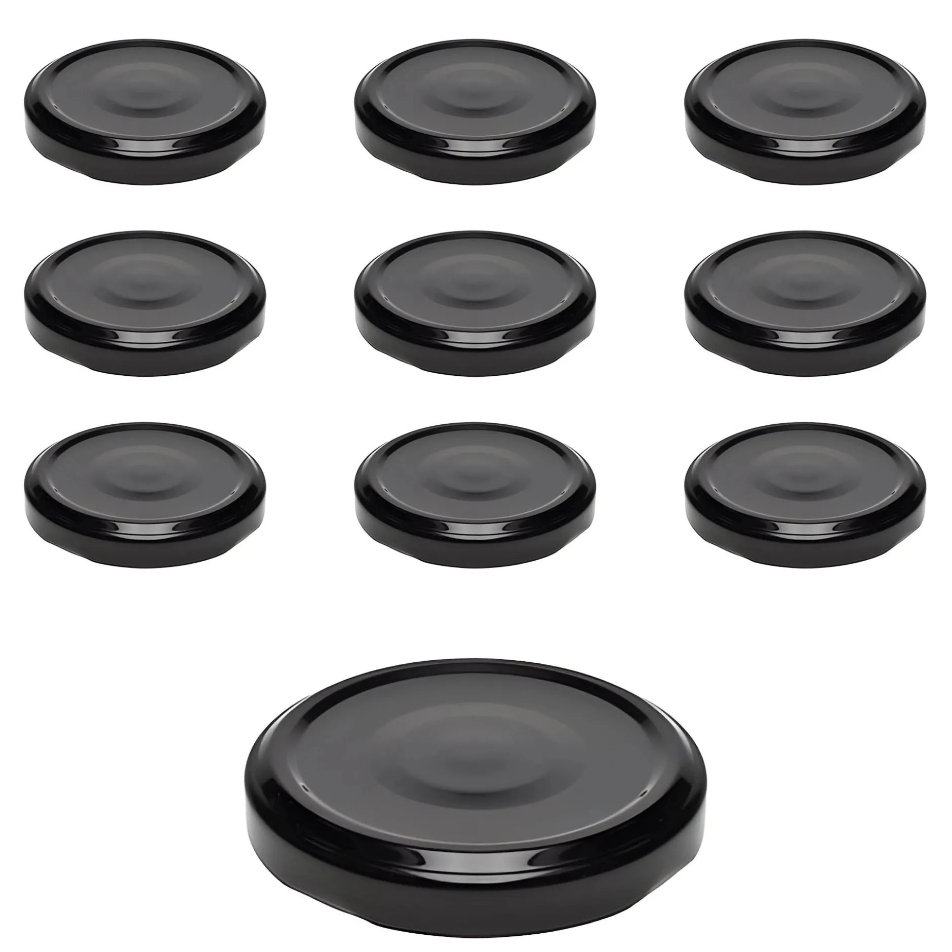 TO 53 schwarz past. mit Button, 10 Stück