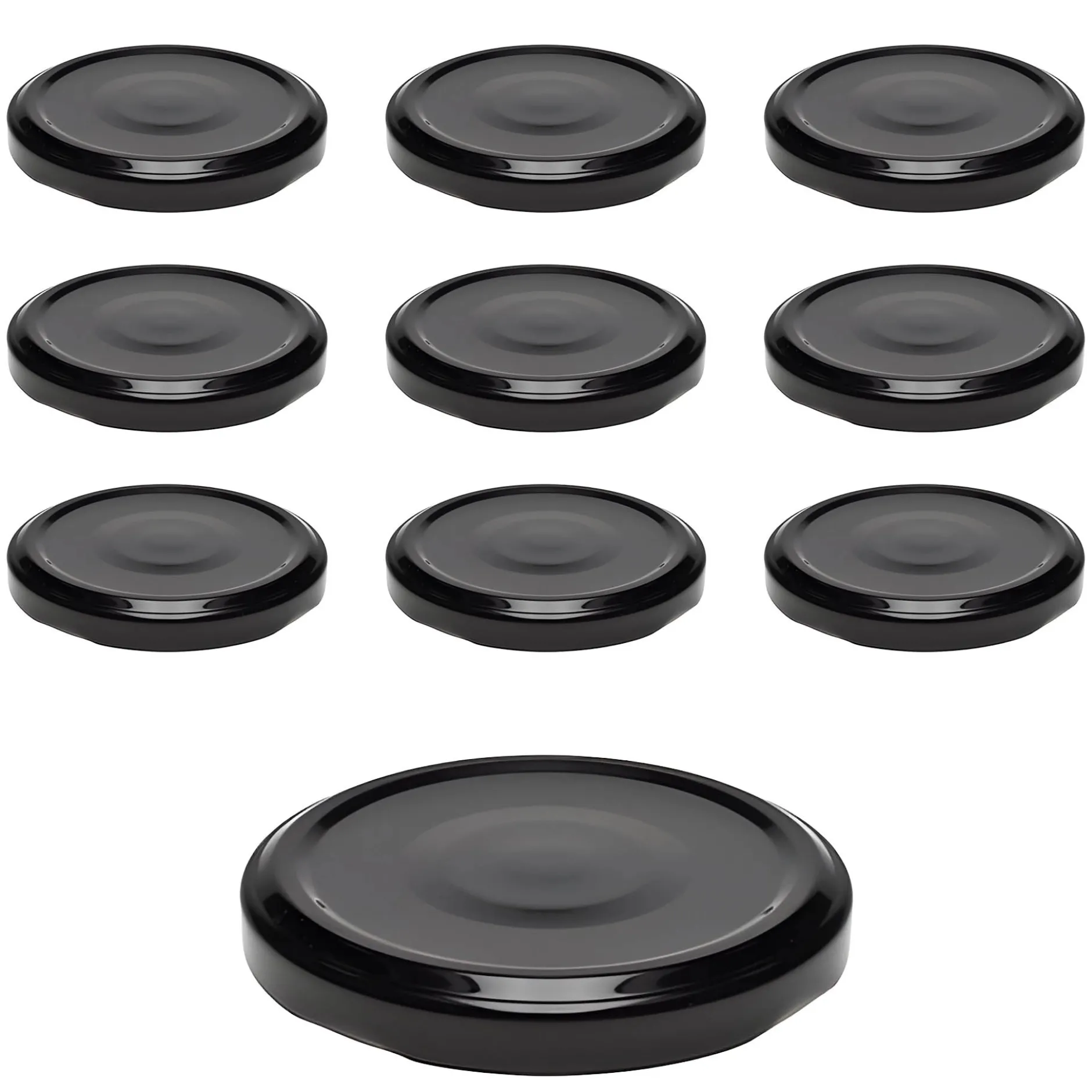 TO 63 schwarz past. mit Button, 10 Stück