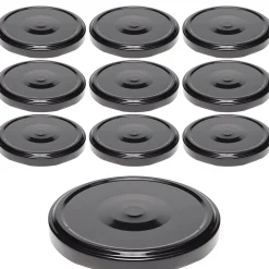 TO 82 schwarz ster. mit Button, 10 Stück