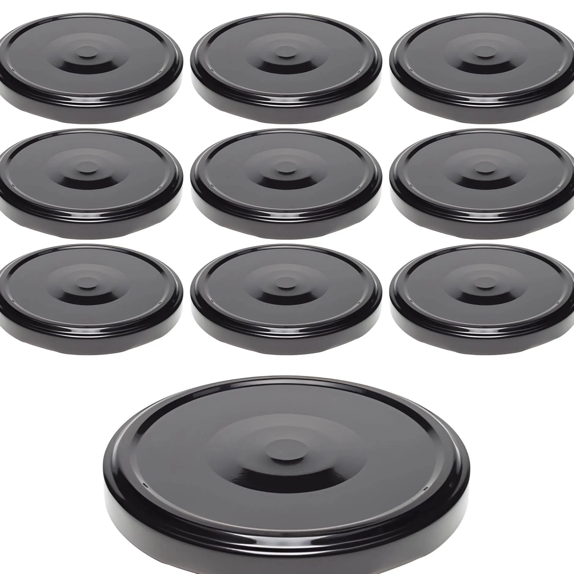 TO 82 schwarz ster. mit Button, 10 Stück