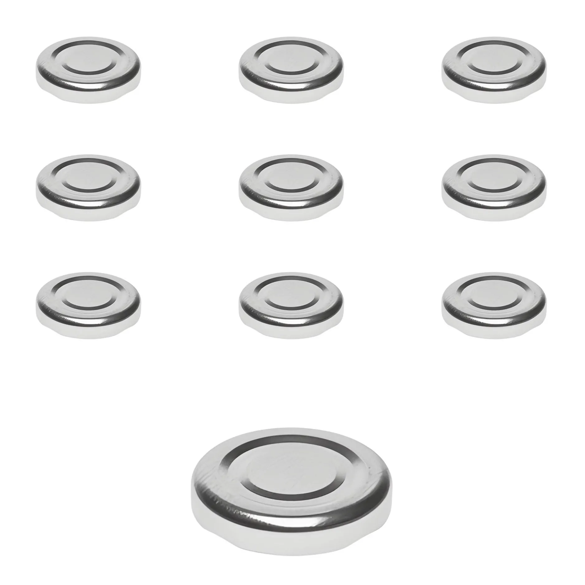 TO 38 silber past., 10 Stück