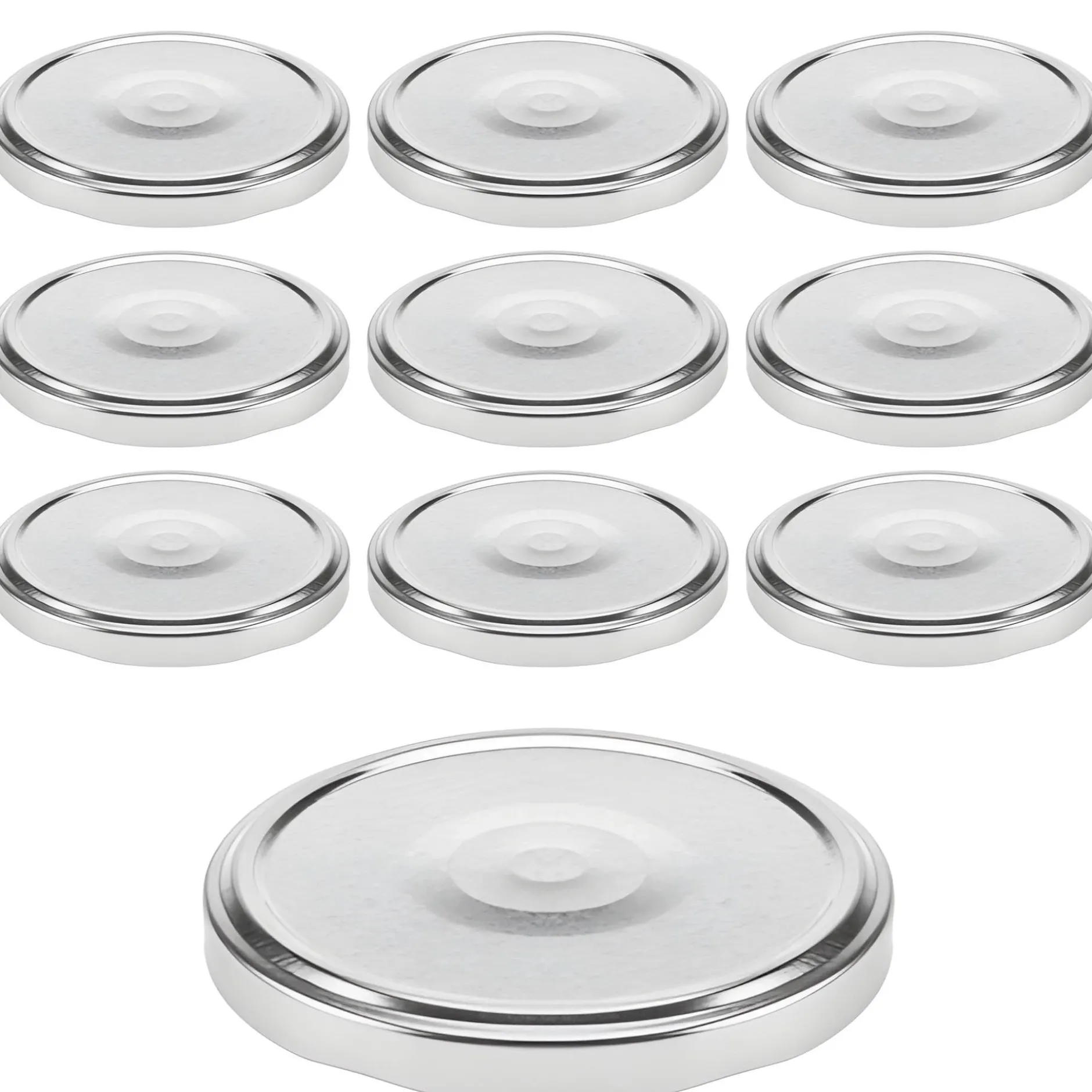 TO 82 silber ster. mit Button, 10 Stück