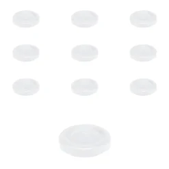 TO 43 weiß past. mit Button, 10 Stück