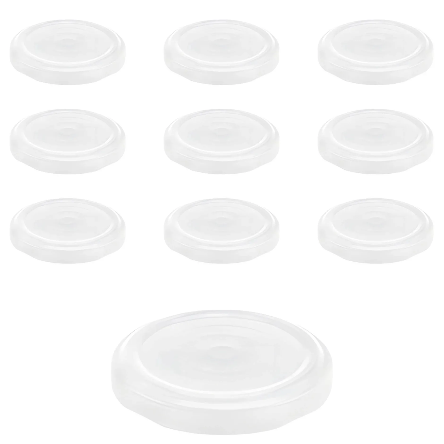 TO 58 weiß past. mit Button, 10 Stück