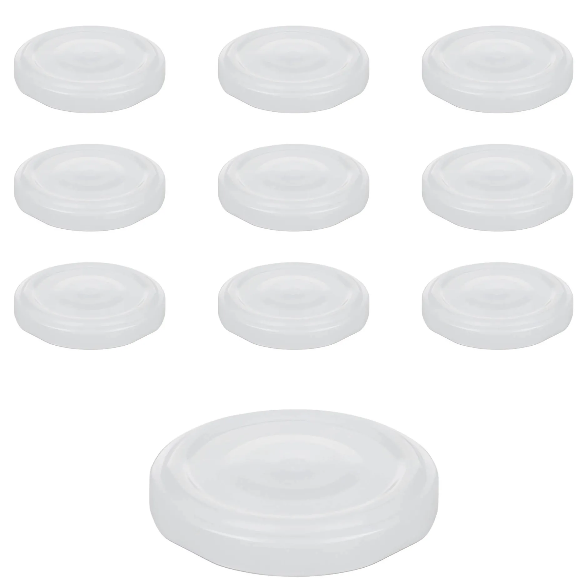 TO 53 weiß past. mit Button, 10 Stück