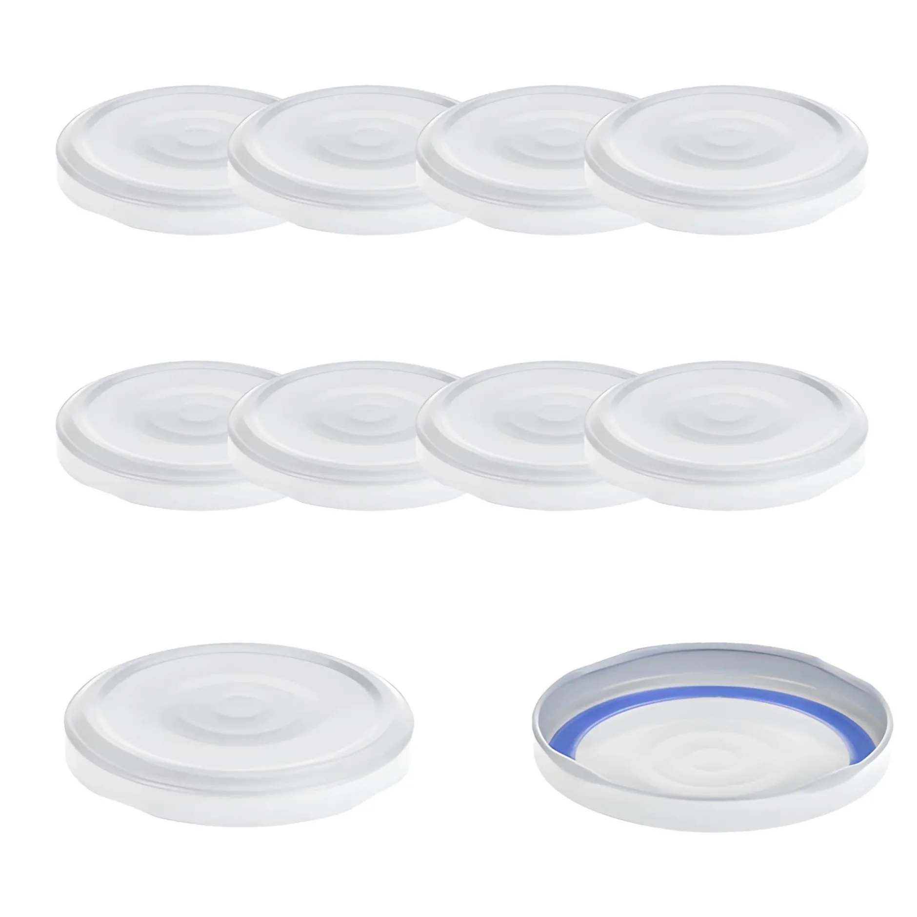 TO 66 weiß ster. mit Button BLUESEAL, 10 Stück