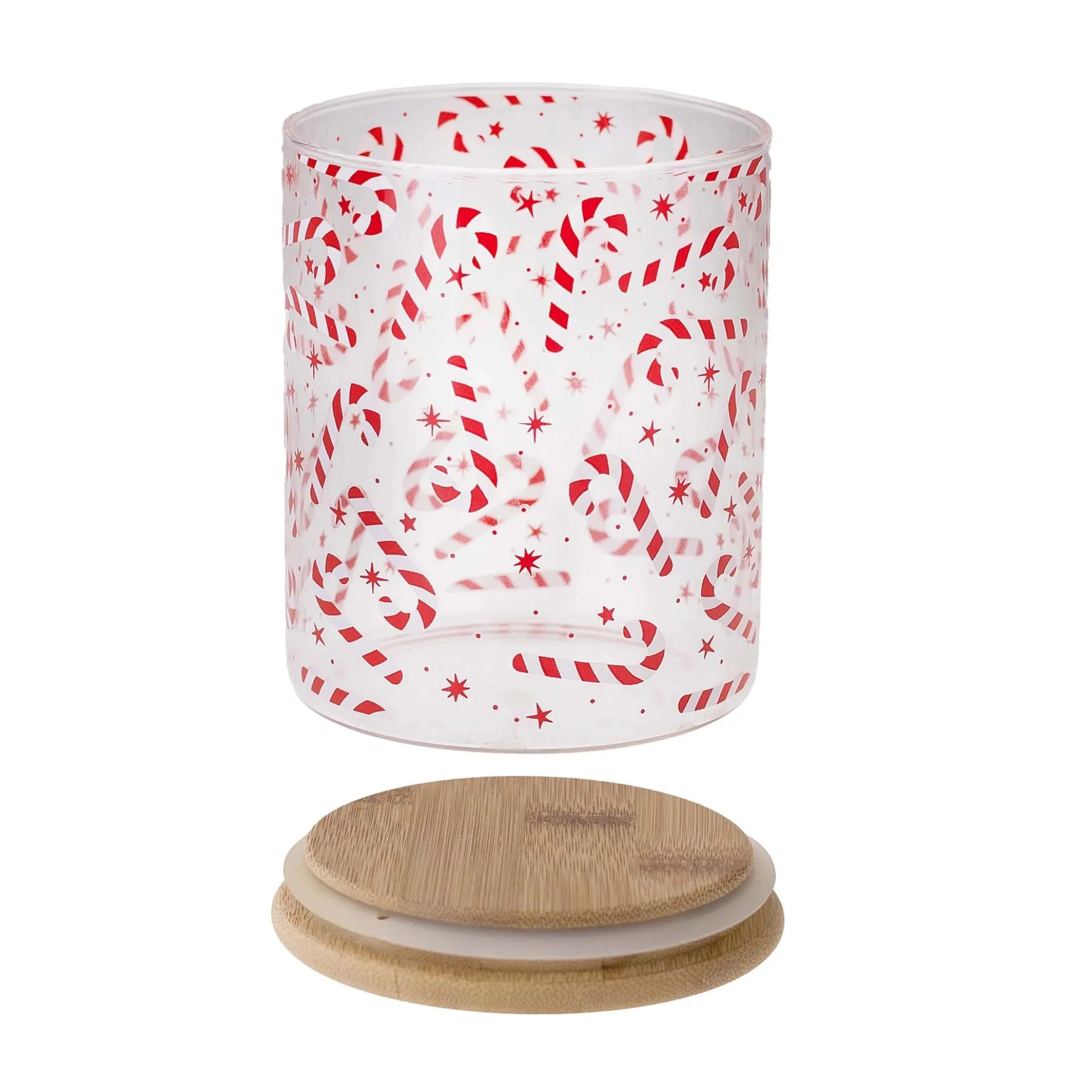 Vorratsglas 'Zuckerstange' 700 ml mit Holzdeckel