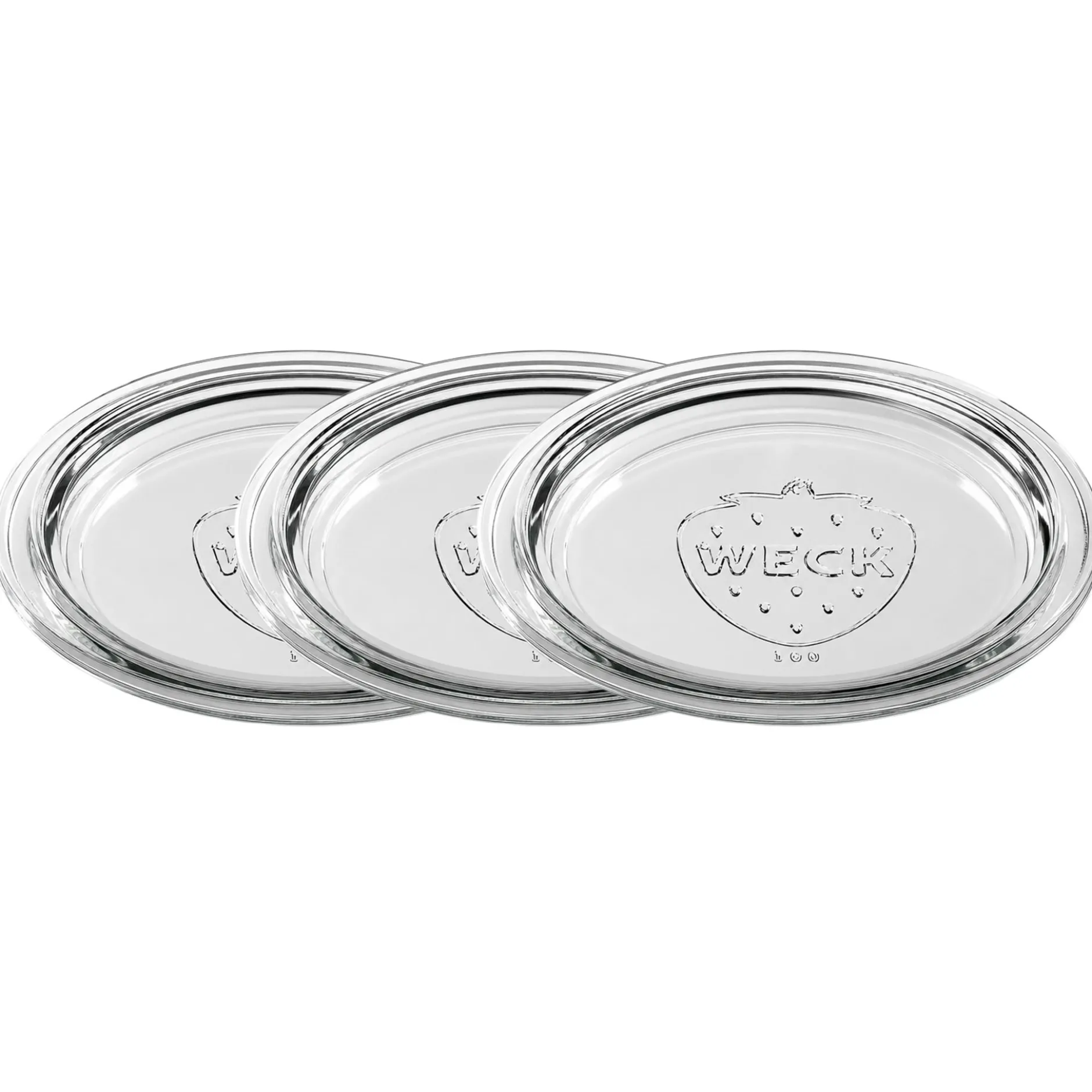 WECK-Glasdeckel 100 mm, 3 Stück