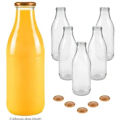 Weithalsflasche 1000 ml TO 48, 6er Set