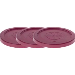 3 x WECK-Frischhaltedeckel beere RR 100
